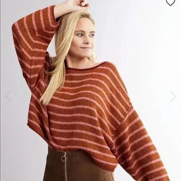 Free people Bardot stripe sweater - Picture 2 of 4